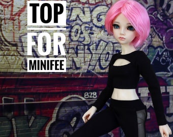Top for Minifee doll, Top and leggings for msd doll, BJD doll clothes