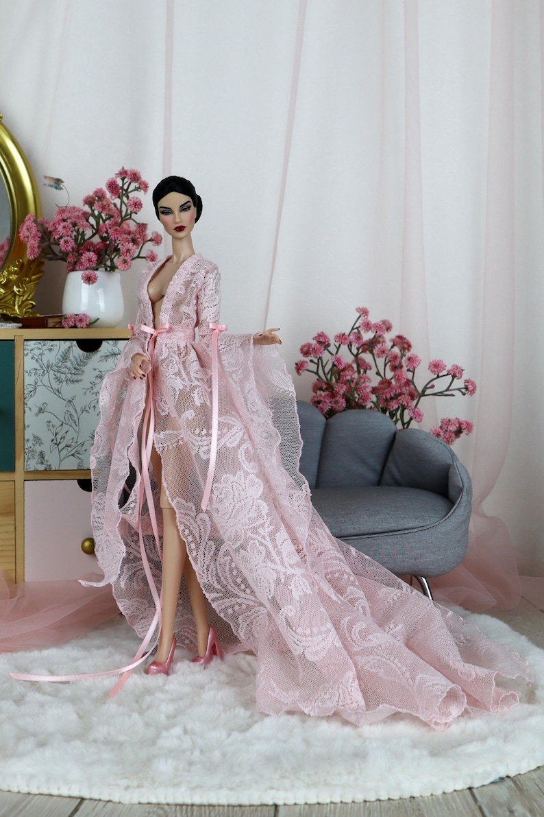 Lace Doll Robe for Barbie, Integrity Toys: Poppy Parker, Nu.face ...