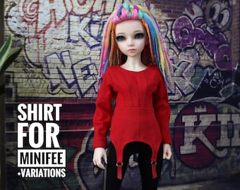 Top for Minifee doll, clothes for msd doll, BJD doll clothes