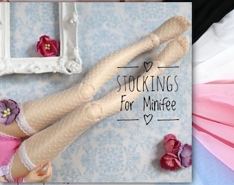 To ORDER Minifee elastic stockings, Minifee clothes,  stockings for msd BJD doll
