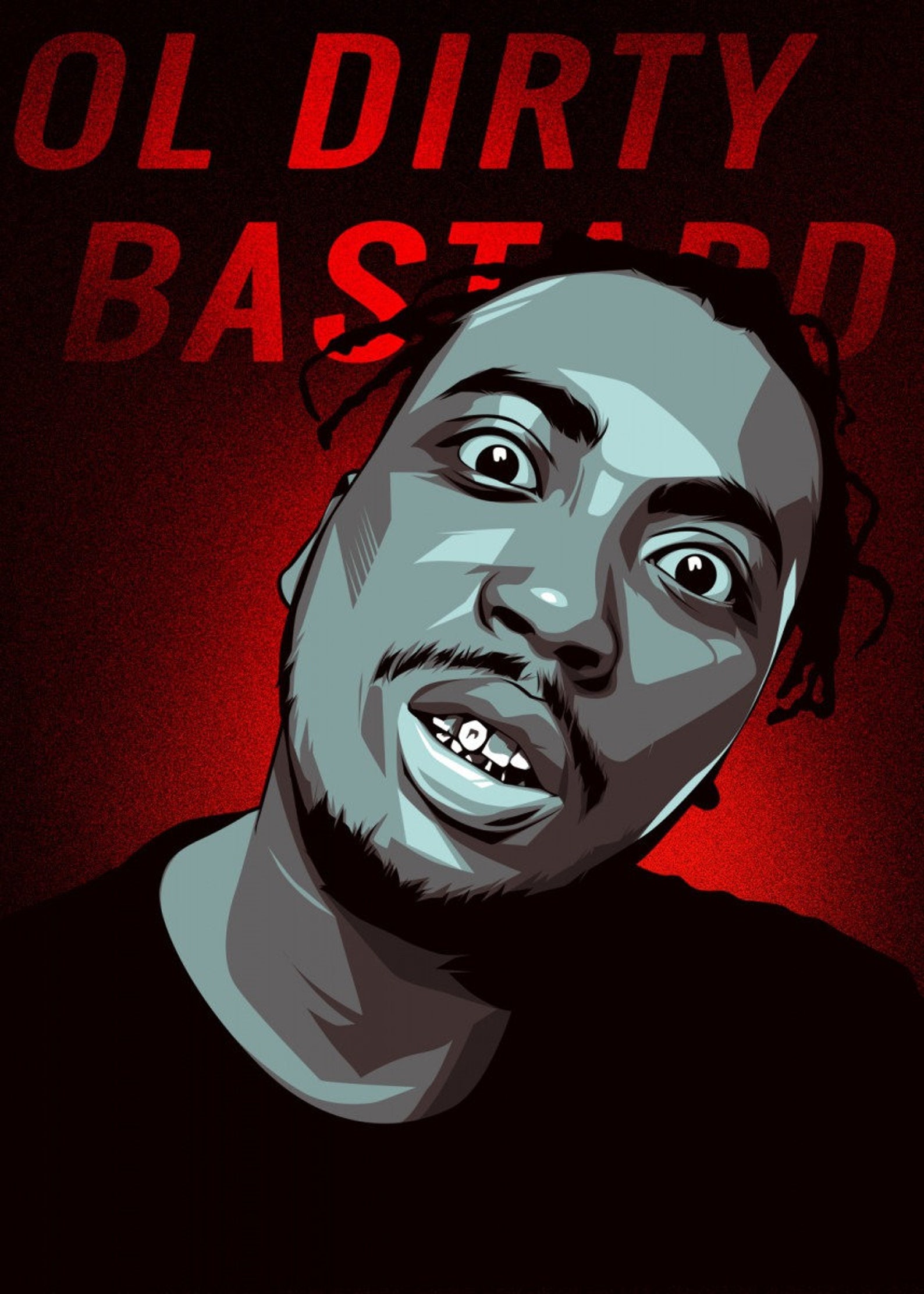 Ol Dirty Bastard Gloss Poster 17x 24 Inches Etsy