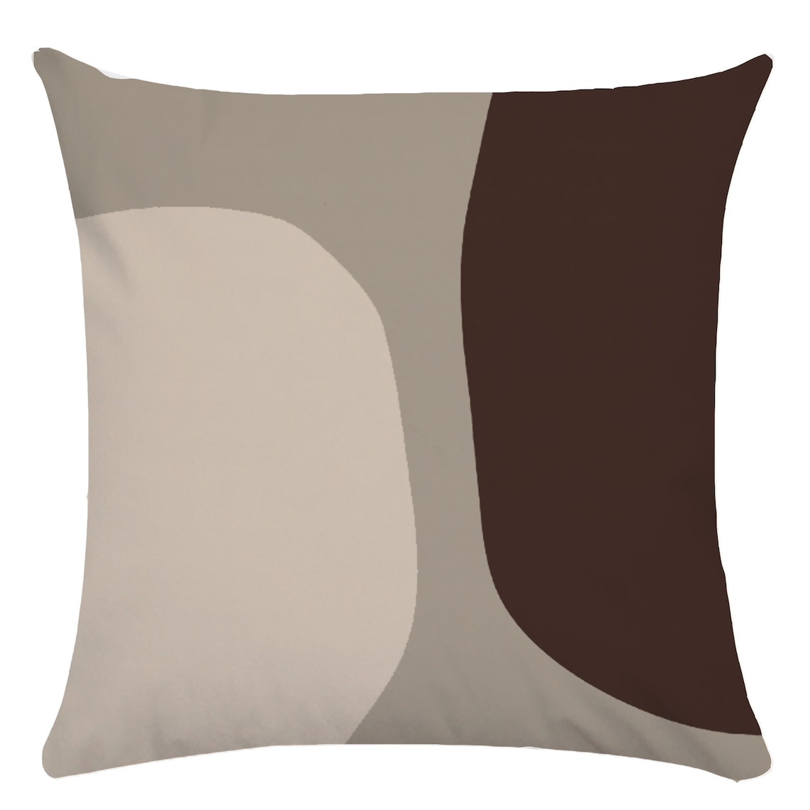 Brown Abstract Geometric print Pillow coverThrow pillow Etsy