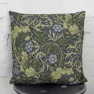 William Morris Design Plants Pattern Pillow cover 16 x 16-18 x 18-20 x 20-Throw pillow cover-Decorative cushion cover-Square Pillow case