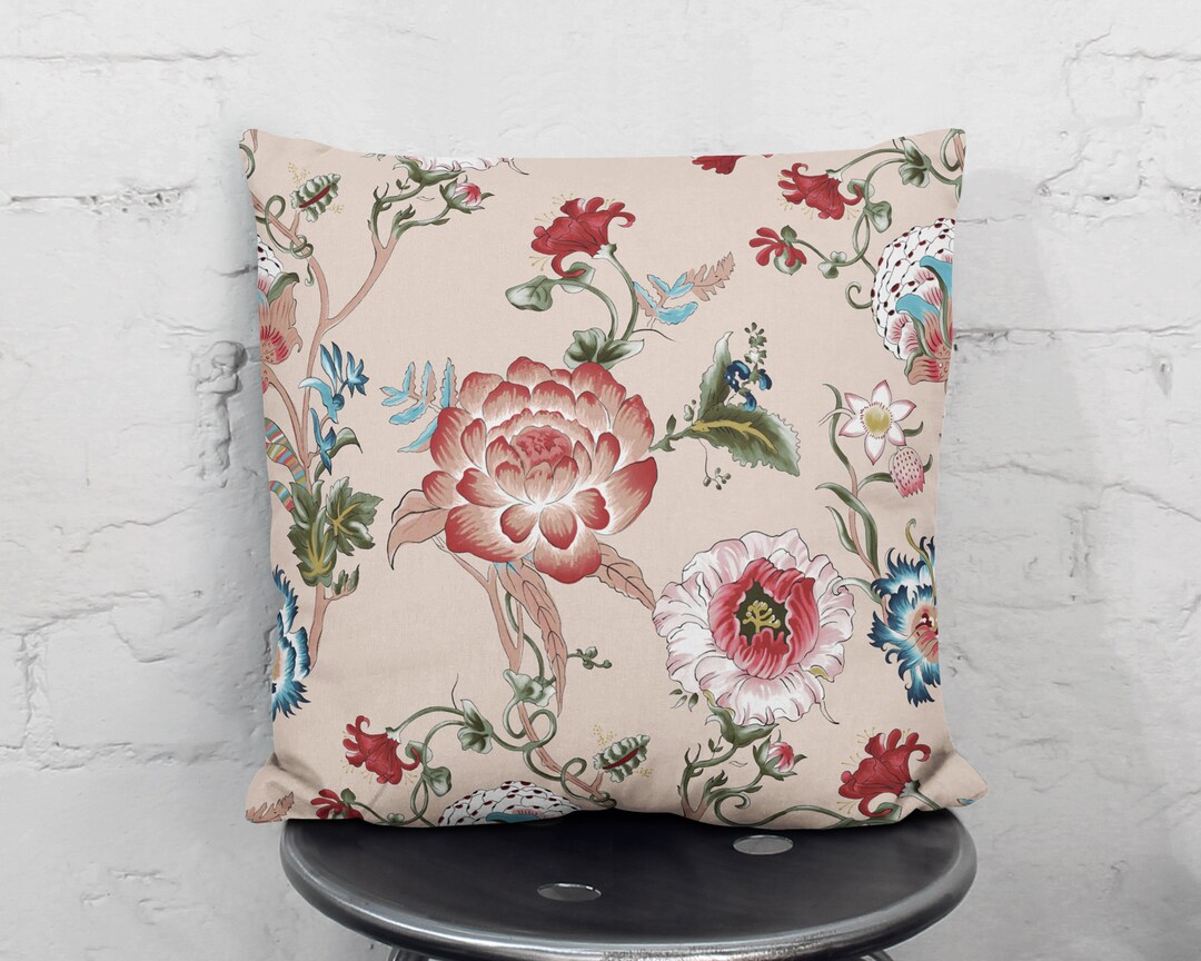 Vintage Floral Throw Pillow Coverfarmhouse Pillow Casesofa Decor Cushion Cover16 X 1618 X 18