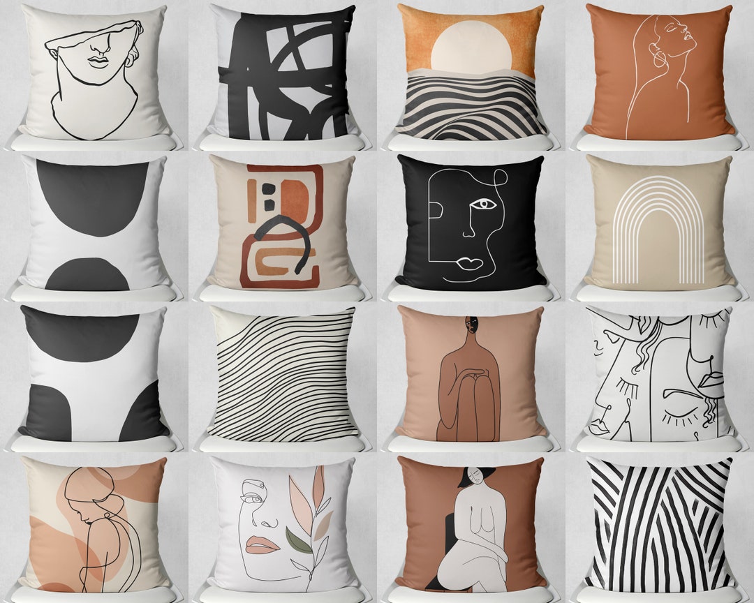 Modern Abstract Throw Pillow Cover16182024art Pillow Casesofa