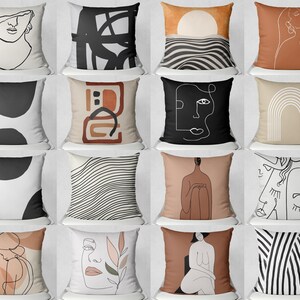 Modern Abstract Throw Pillow cover-16"-18"-20"-24"-Art Pillow case-Sofa Decorative cushion cover-Accent Pillow cover-Home Gift