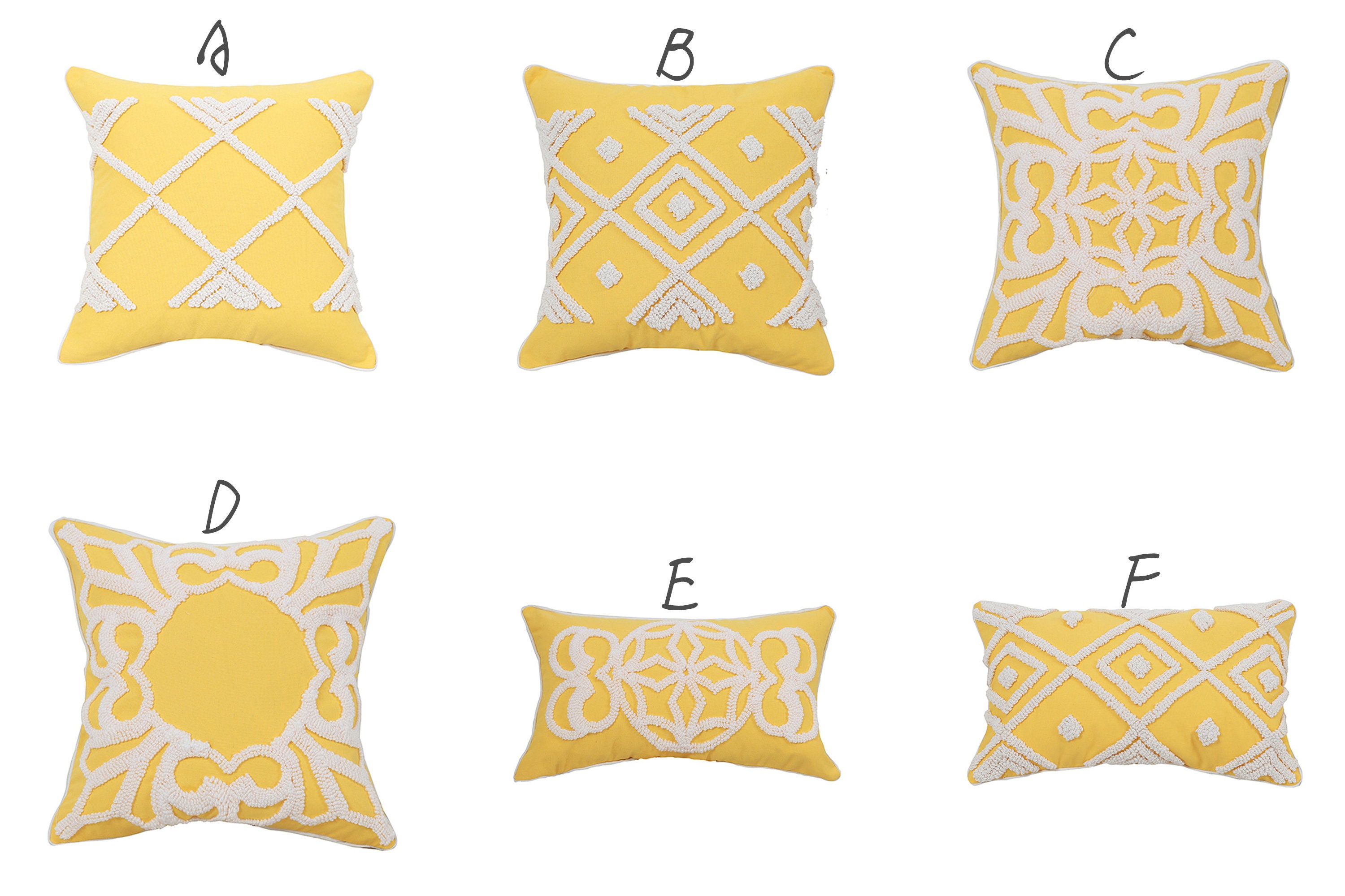 Yellow pillow cover Boho 12 x 2018 x 18Geometric Throw Etsy