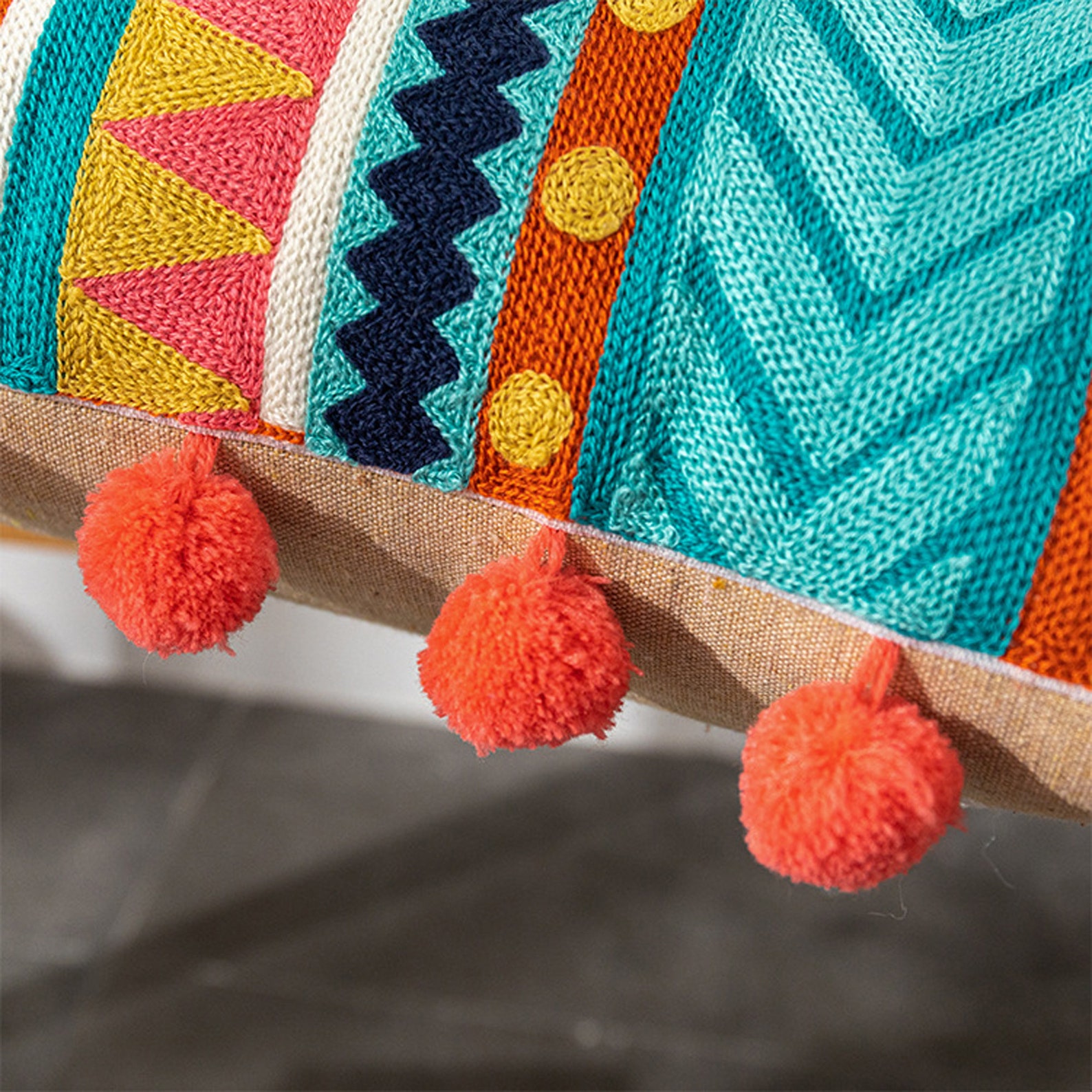 Boho pillow cover 12 x 2018 x 18Embroidery Throw pillow Etsy