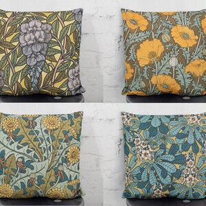 Flower pattern Pillow cover-Throw pillow cover-Farmhouse Decor cushion cover-Square/Lumbar Pillowcase-12 x 20,16 x 16,18 x 18,20 x 20-Gift