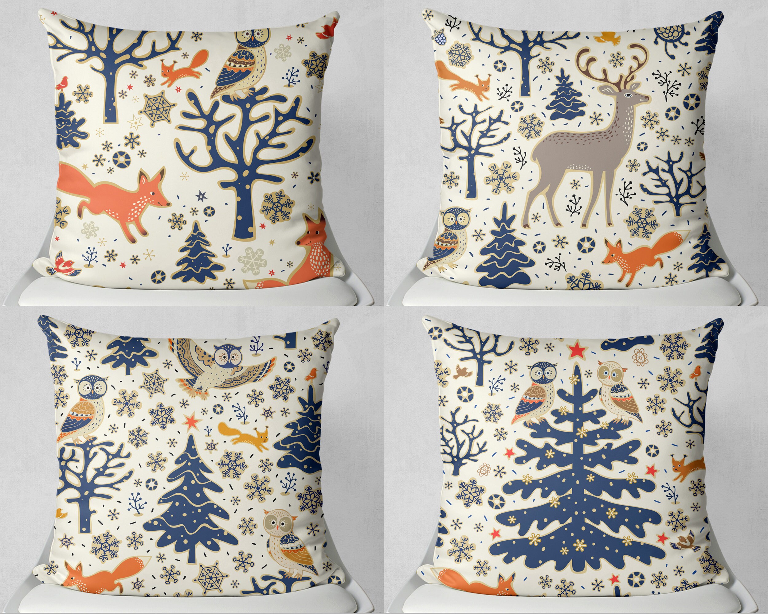 winter pillow covers