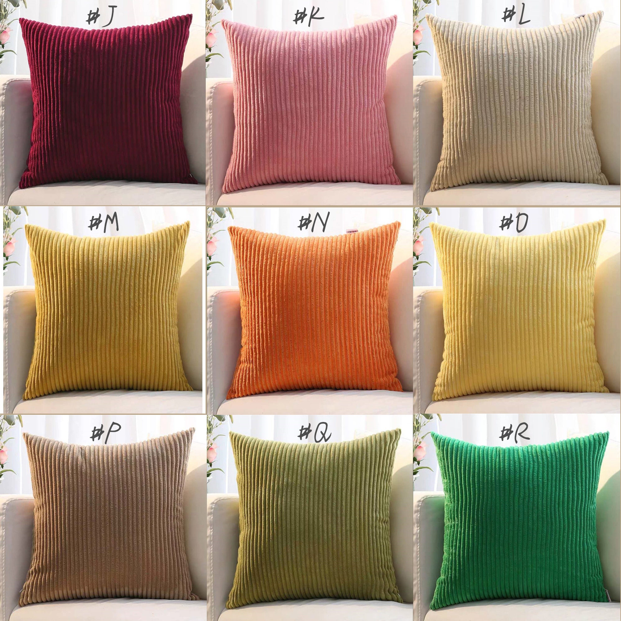 Corduroy Pillow cover 12 x 2018 x 1820 x 2024 x 24Throw Etsy