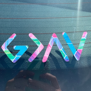 God is Greater than the High and Lows Decal