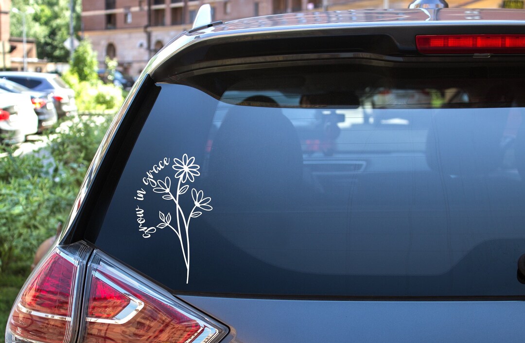 Grow in Grace Decal | Bumper Sticker | Faith Based Decals | Christian ...