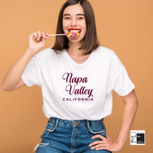 Napa Valley California Wine Down in Napa Valley, Sip-sational Tee for Vino Lovers Perfect gift for wine enthusiasts  Several Sizes Available