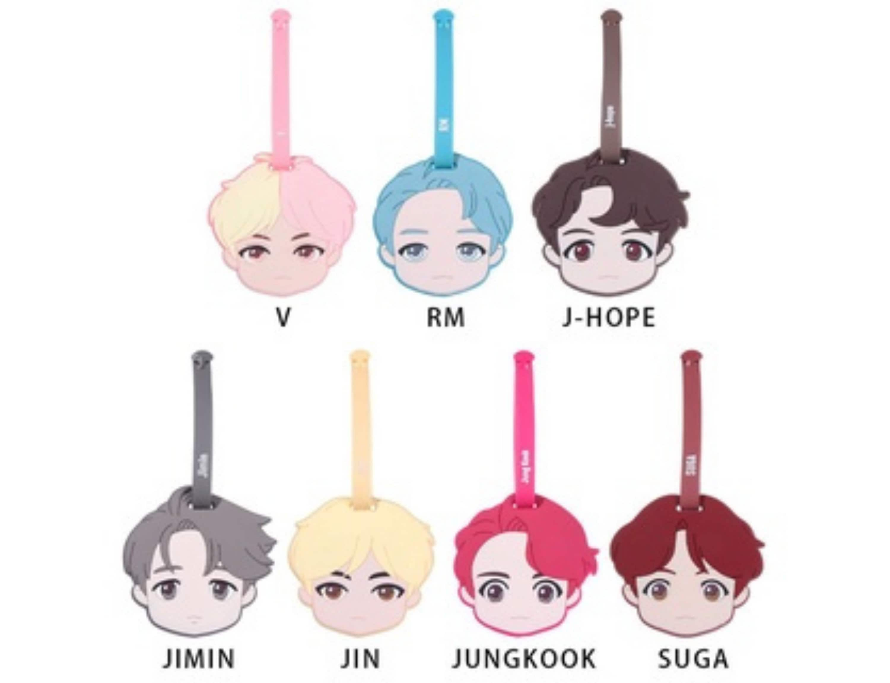  Bangtan Boys Luggage Jimin JK JIN J-Hope SUGA V RM Tag Baggage  Identification Labels ID Tag with Belt Strap-J-Hope : Clothing, Shoes &  Jewelry