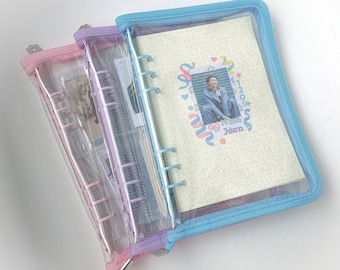 A5 Kpop Photocard Binder Glitter Zipper bag