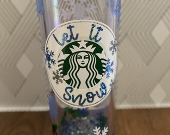 Christmas Snowglobe Tumbler | Holiday Snowglobe Tumbler | Christmas Tumbler |  Snowflake Tumbler | Color Changing Tumbler