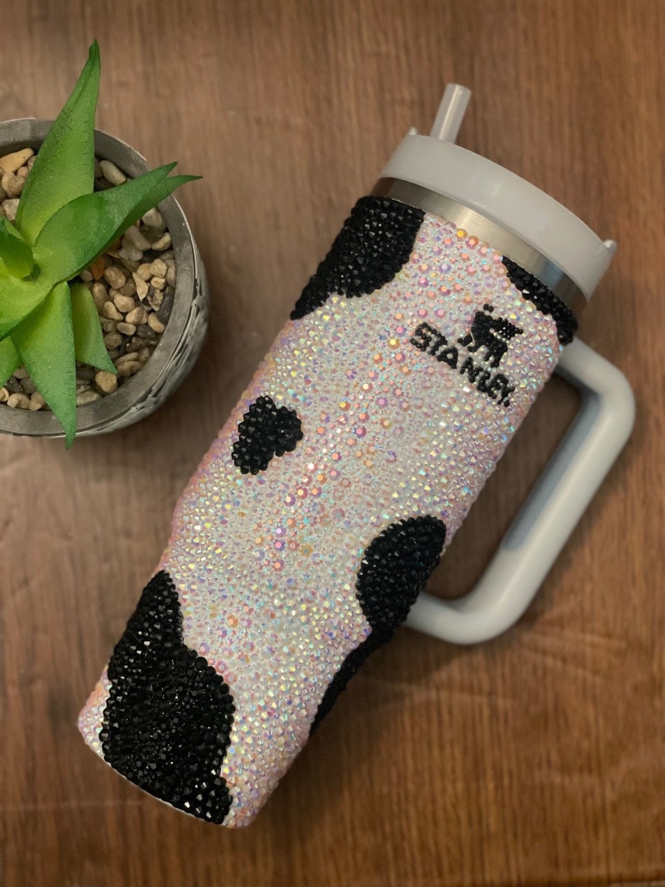 Sprinkle Pattern Bling Stanley Tumbler – Rhinestoning Cowgirl