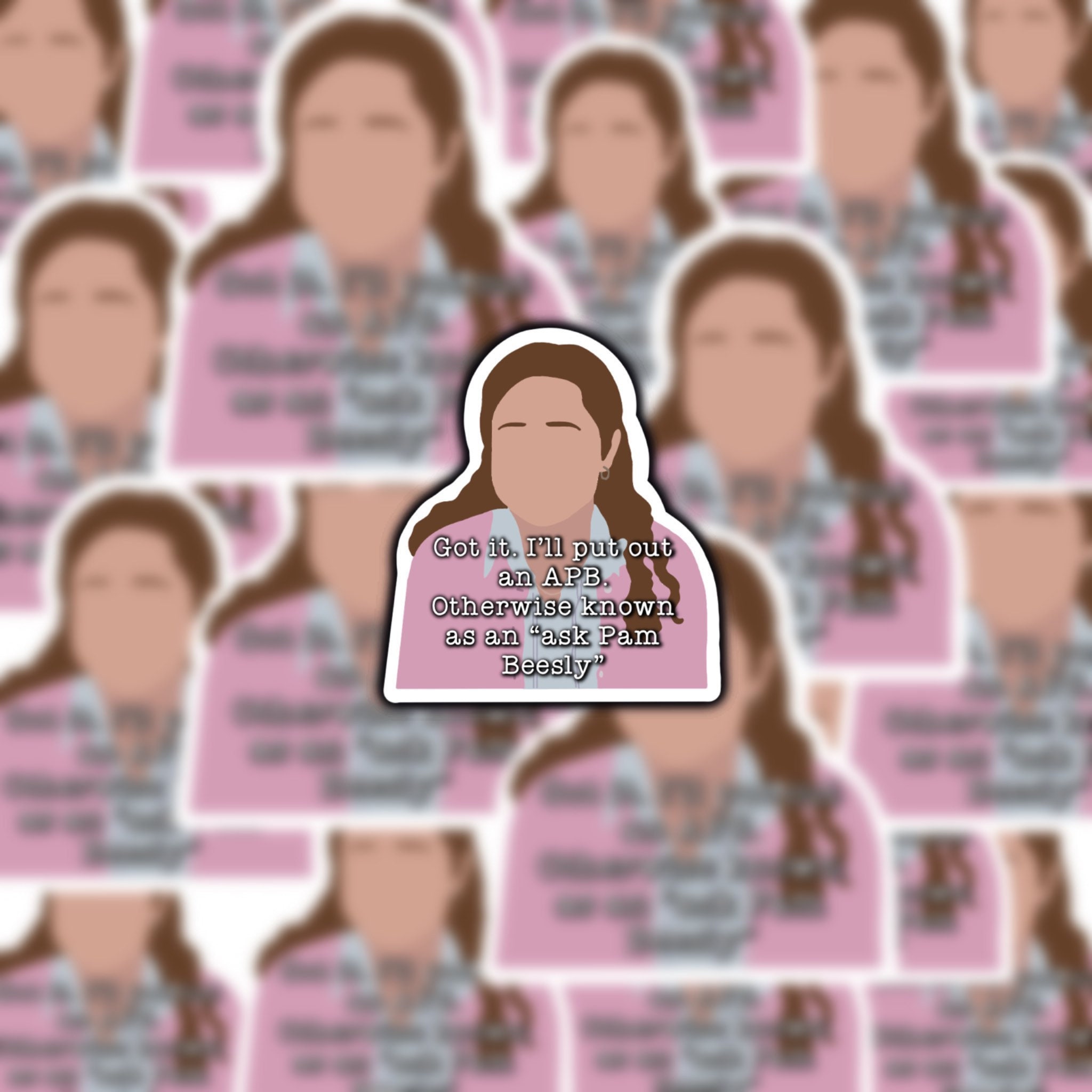 The Office Pam Pack Stickers Etsy