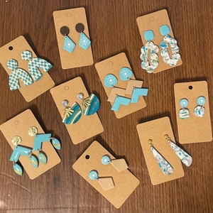 READY to SHIP! Reuse and Recycle Clay Earring Collection