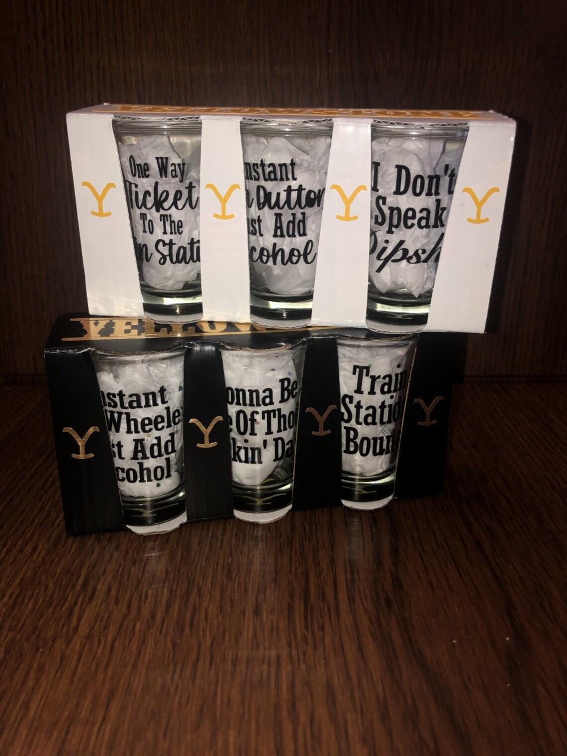 Yellowstone Shot Glasses Beth Dutton and Rip Wheeler Shot Etsy