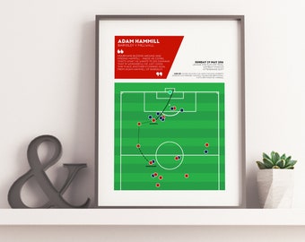 Adam Hammill, Barnsley v Millwall Poster | 2016 League One Play-Off Final Goal | Birthday Gift