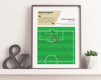 Brian Howard, Barnsley v Liverpool Moment Poster | 2008 FA Cup Fifth Round Goal, Last Minute Winner | Birthday Gift