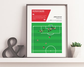 Patrick Bauer, Charlton Athletic v Sunderland Match Moment Poster | 2019 League One Play-Off Final | Birthday Gift
