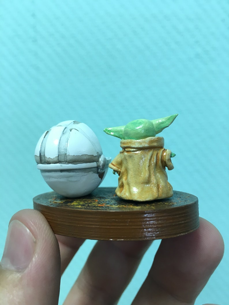 Cradle Baby Yoda Miniature Mandalorian series Star Wars Etsy