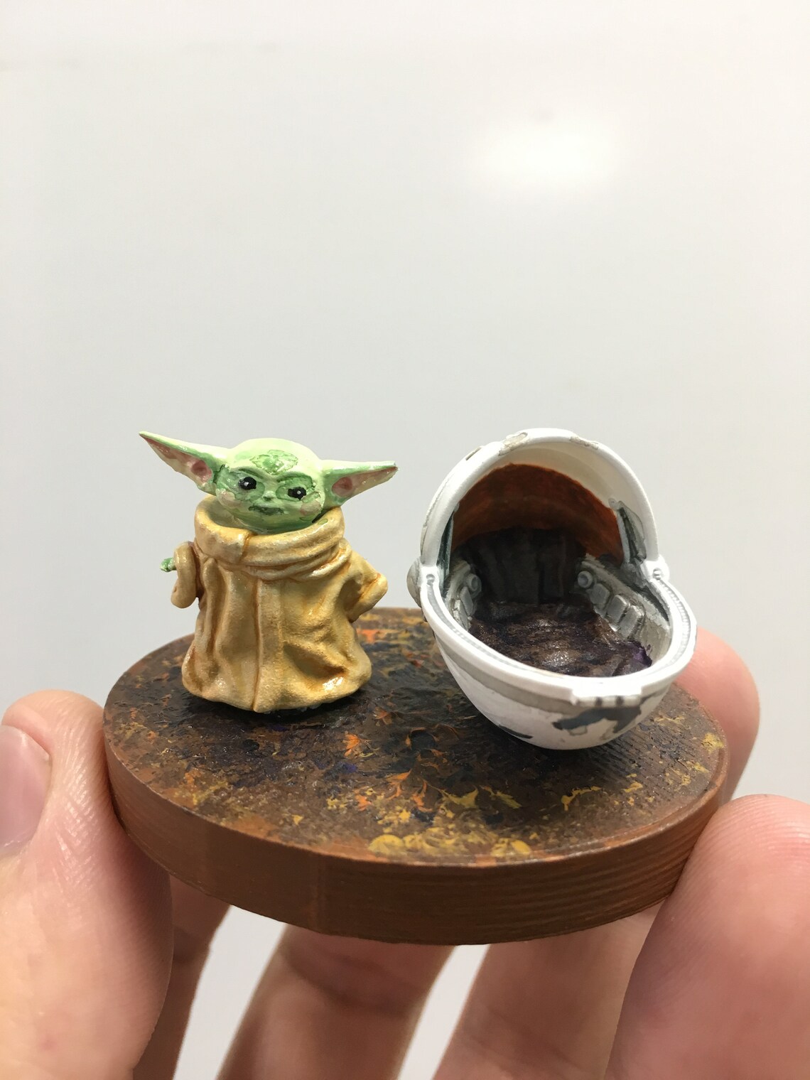 Cradle Baby Yoda Miniature Mandalorian series Star Wars Etsy