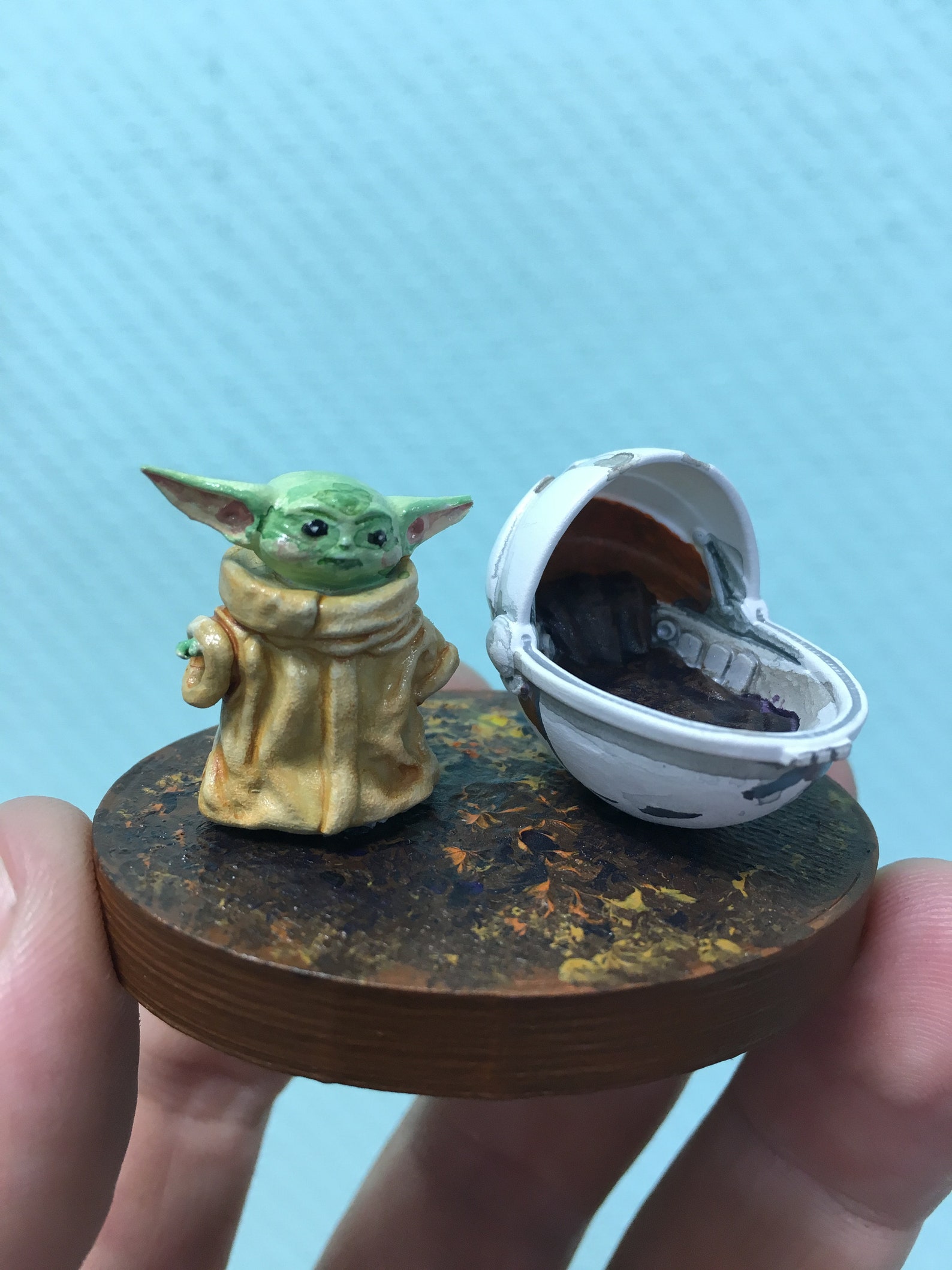 Cradle Baby Yoda Miniature Mandalorian series Star Wars Etsy