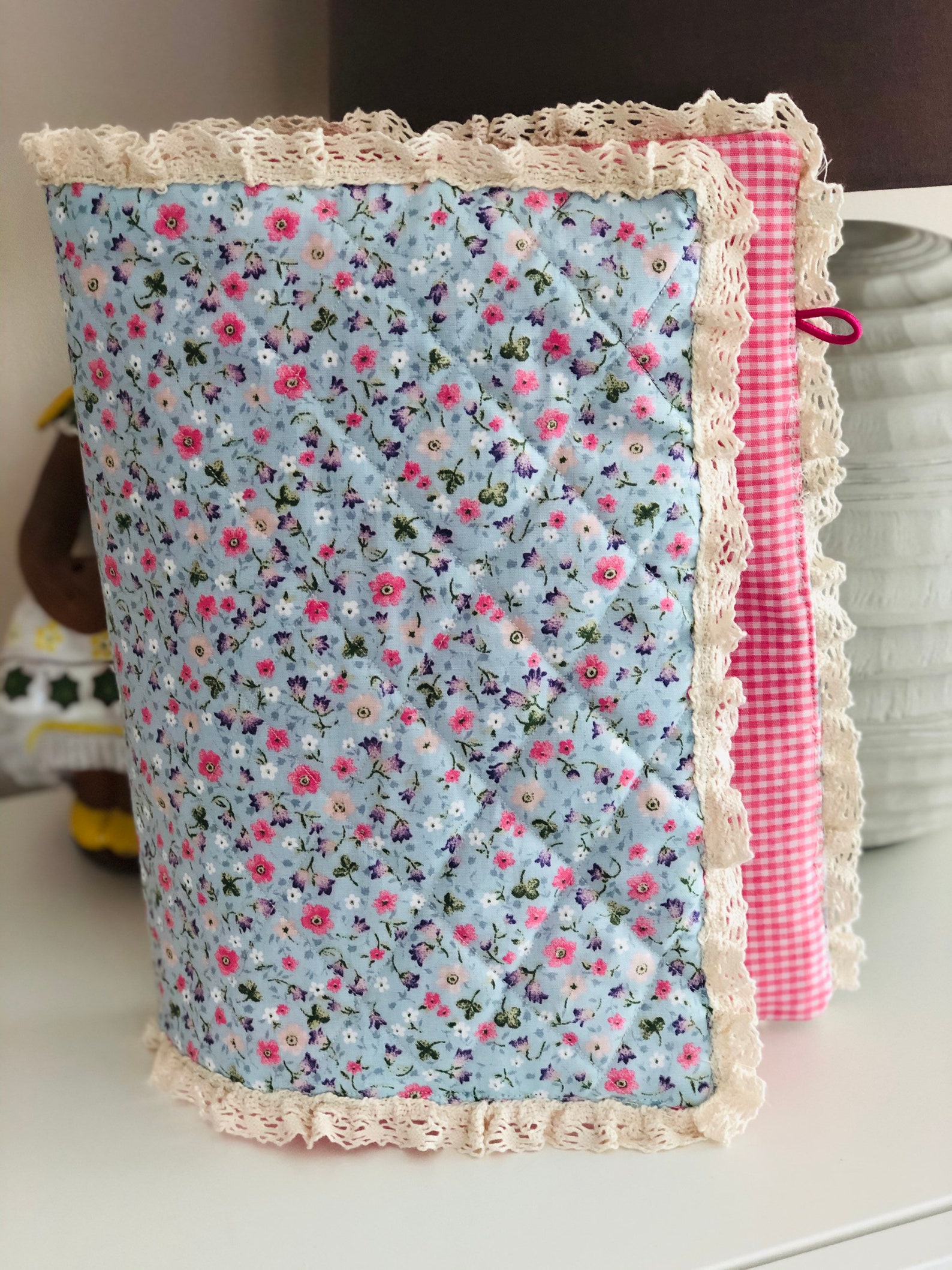 Copertina Per Libri Con Cerniera - Tessuto Impermeabile, 22.86x29.21 Cm, Tinta Unita - Foto 7