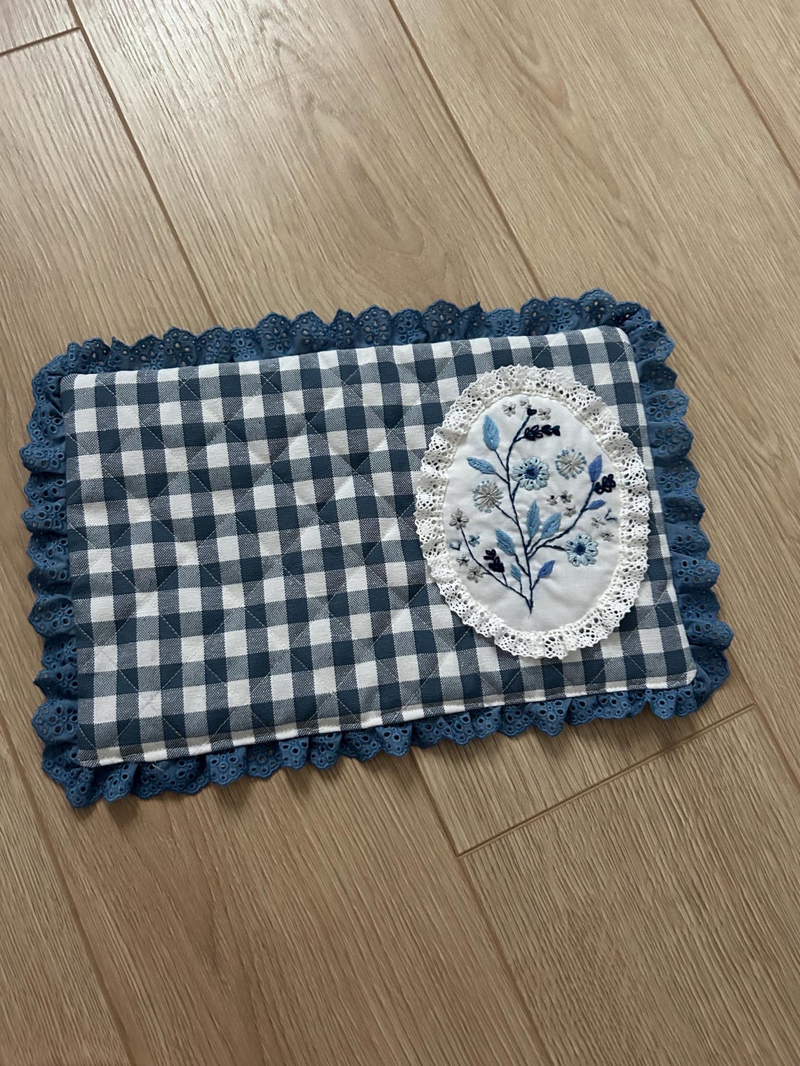 Vintage Style, Quilted Check Pattern. Fully Handmade Bible or Book ...