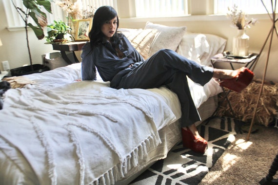 Micro Fiber- Navy Pant Suit/ Lounge set