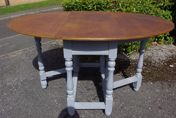 Traditional Drop-leaf Kitchen Table - Etsy UK