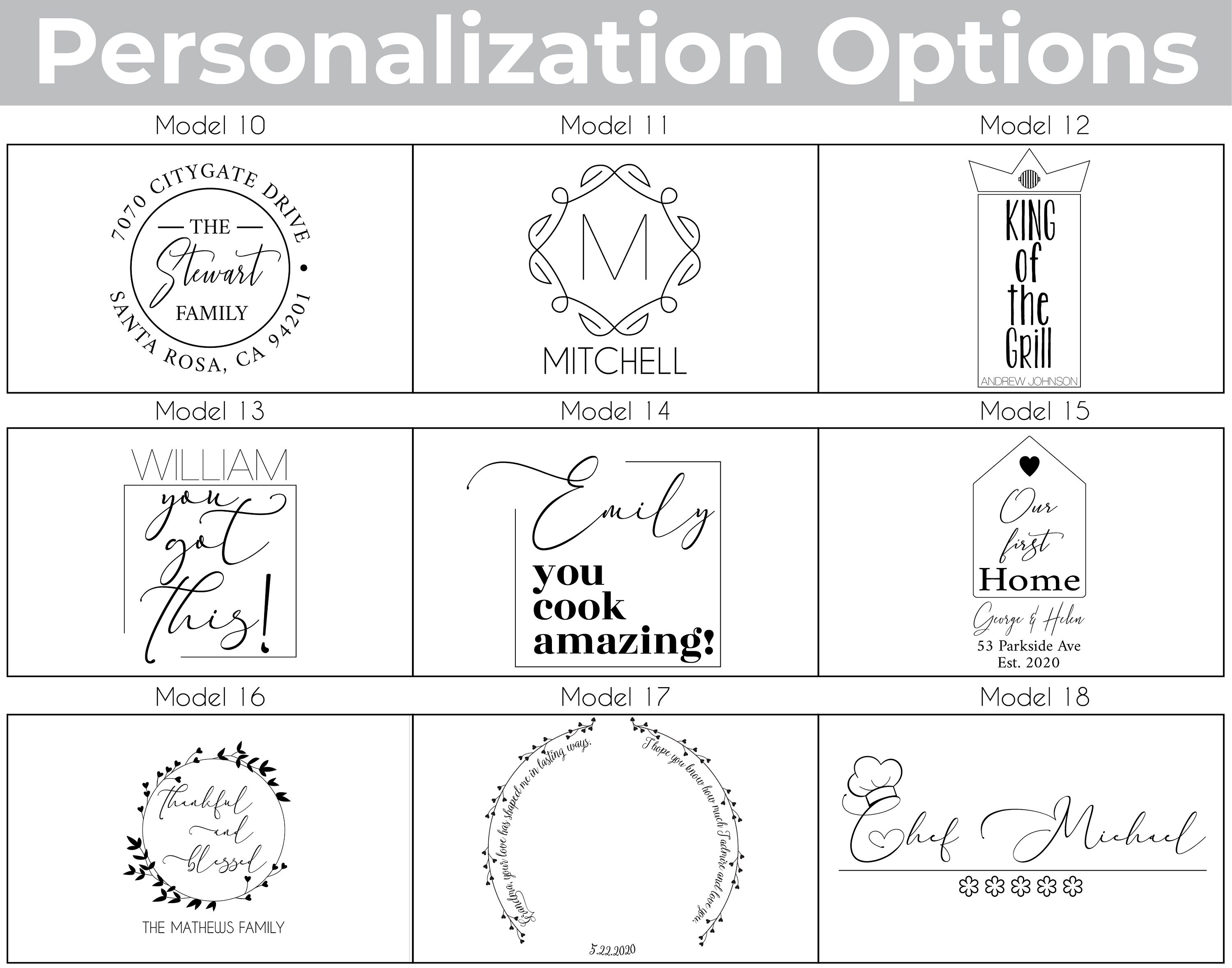 Personalized Oak Cutting Board Custom Engraved Cutting Board Etsy