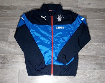 Rangers FC Official Football Gift Boys Jacket & Pants Tracksuit Set 