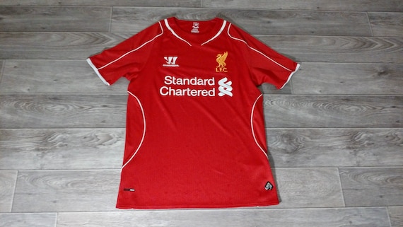 Liverpool FC 2014 2015 Home Football Shirt Soccer Jersey Top Warrior Mens  Size M