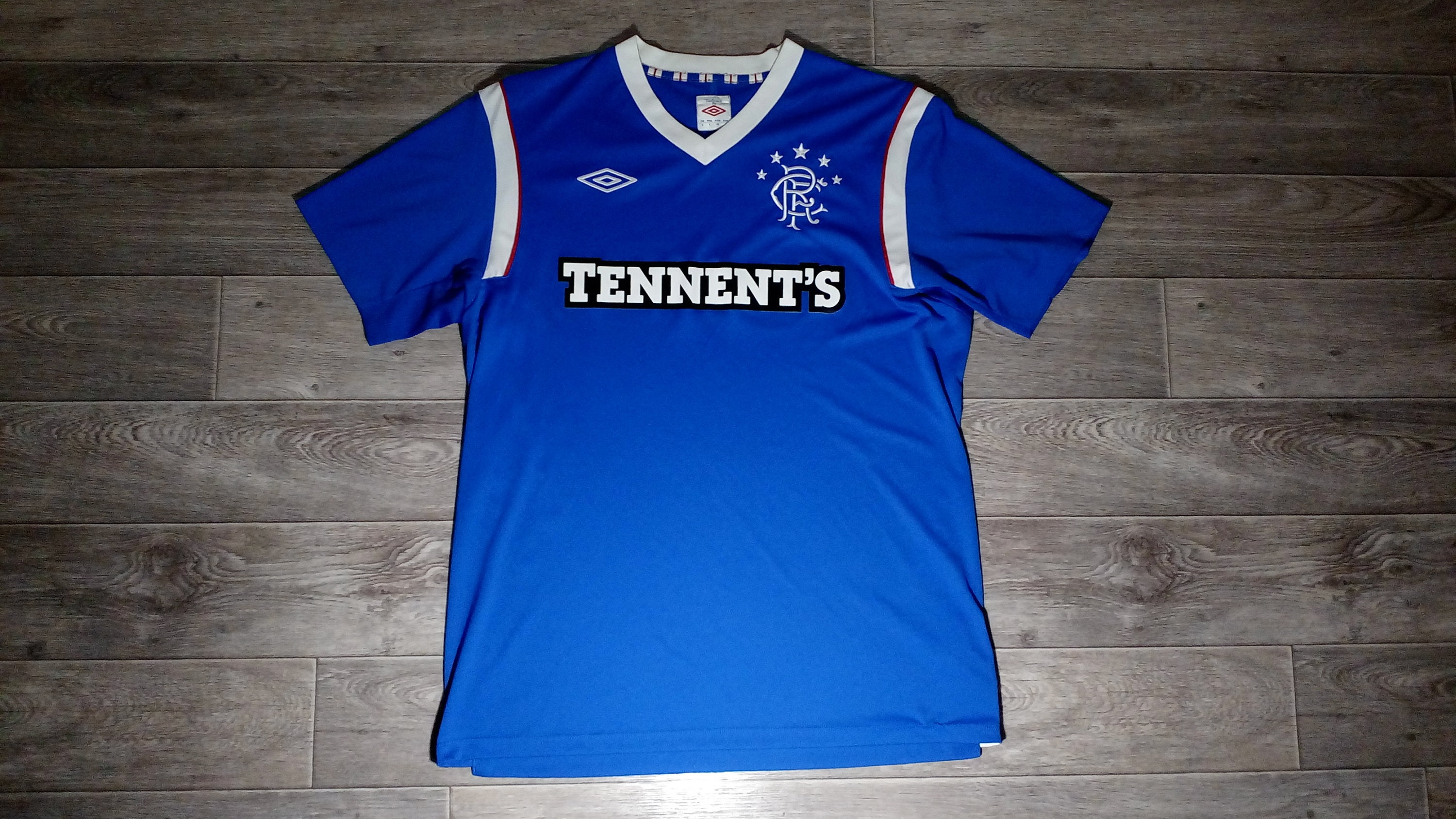 MEN UMBRO FC GLASGOW RANGERS 2011/2012 AWAY SOCCER FOOTBALL SHIRT JERSEY  SIZE XL