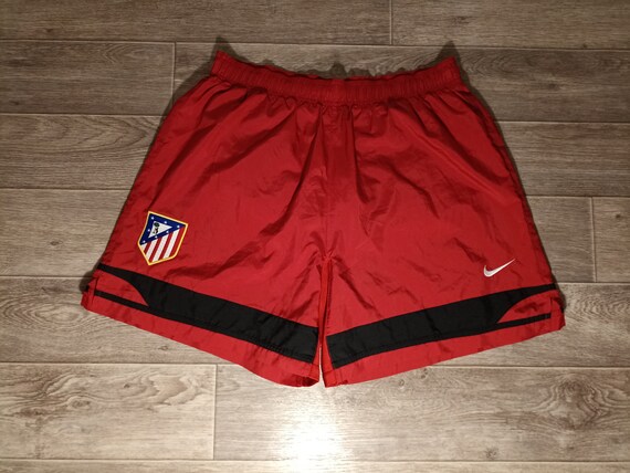 Vintage Atletico de Madrid FC Espana nike 2000 2002 rojo negro masculino deportes futbol futbol uniforme pantalones cortos camiseta de punto talla L Etsy Espana