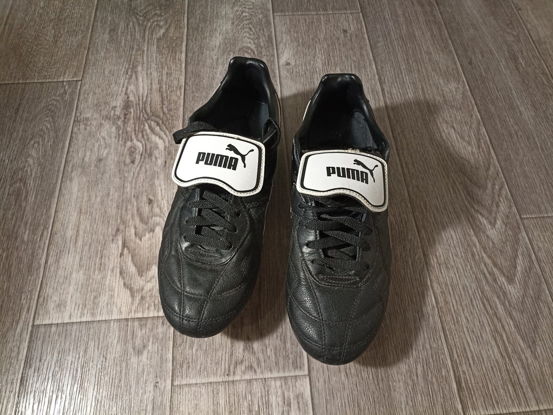 Men s Studded Sneakers Puma 2014 15 Sports Rugby Sneakers for Football Soccer Black White Outdoor Shoes Boots Size US8 5 UK7 5 EUR41 5 Etsy Canada