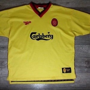 GENUINE RETRO LIVERPOOL SHIRT - REEBOK CARLSBERG - VGC