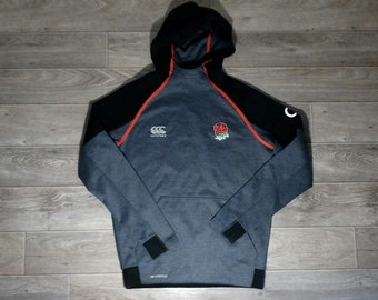 Canterbury Mens England Rugby Waterproof Jacket Coat Top Long Sleeve Hooded Zip 