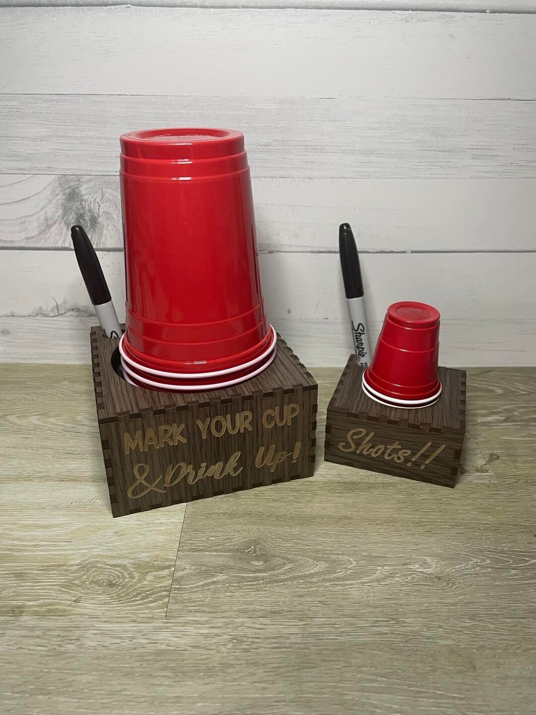 Red Solo Cup and Marker Holder Shot Game Cup Holder Etsy