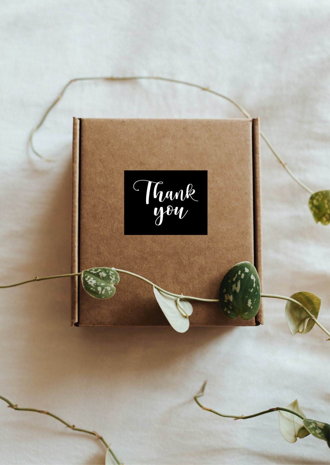 Instant download printable thank you rectangle sticker | Etsy