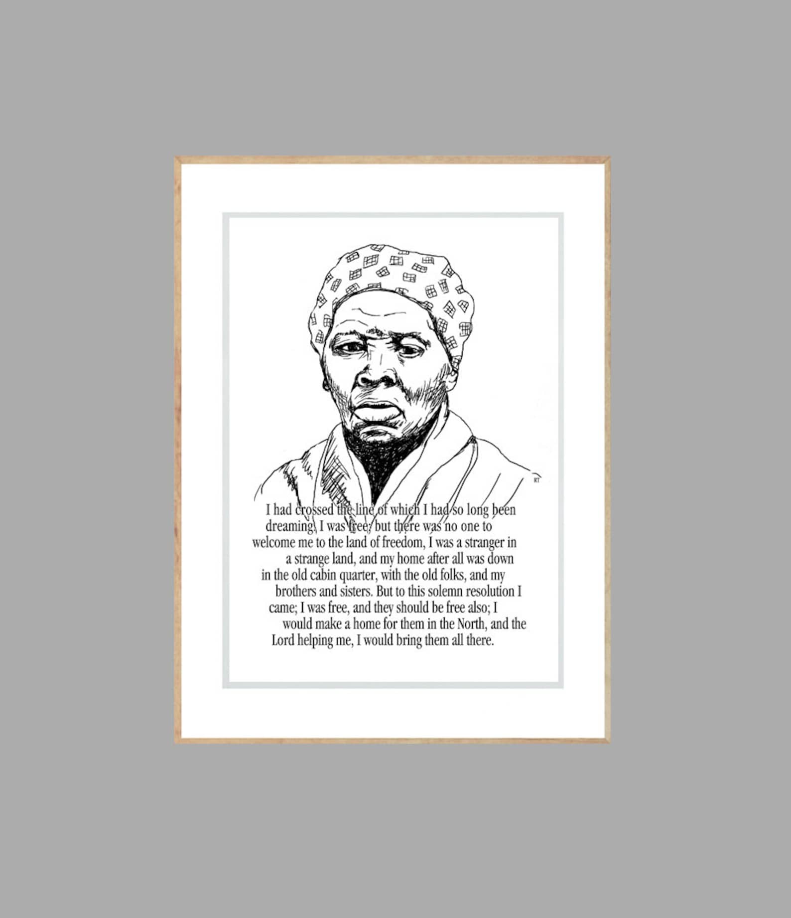 Printable Harriet Tubman Printable Art Instant Download Print