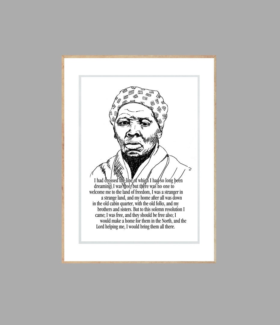 Printable Harriet Tubman | Printable Art | Instant Download | Print Yourself | Harriet Tubman ...