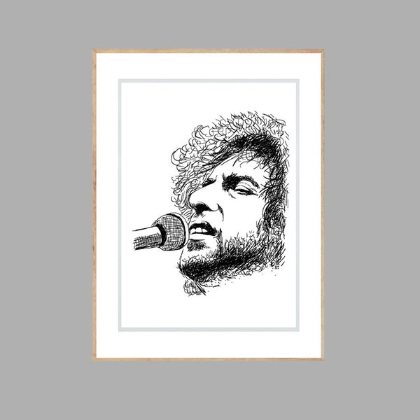 Printable Bob Dylan  | Printable Art | Instant Download | Print Yourself | Bob Dylan | Wall Art | Home Decor | Digital Download