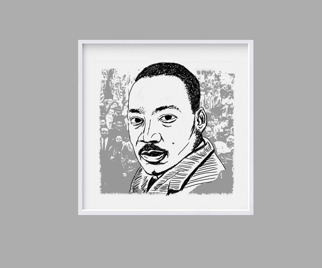 Printable Martin Luther King Jr Printable Art Instant Etsy
