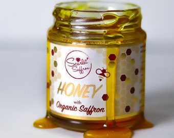 Natural Honey Delicately Infused with Organic Saffron